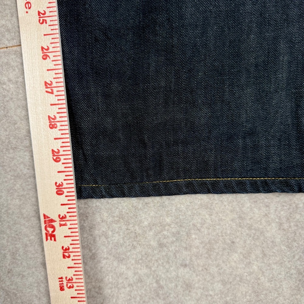 Paige Doheny Jeans 38x30 Straight Leg Dark Indigo Blue Denim Classic Rugged - Picture 10 of 12
